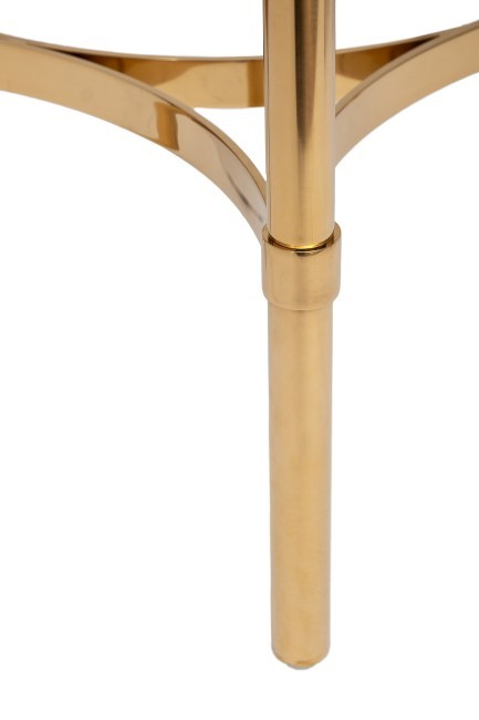 Консоль с 1 ящиком белая/металл золото 100*40*78см (TT-00010513)