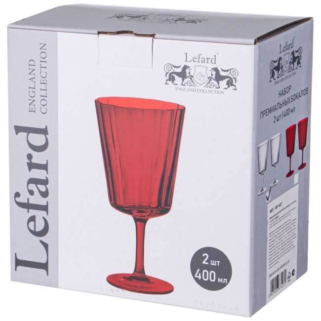 Набор бокалов из 2-х штук "lotus" 400мл Lefard (887-427)