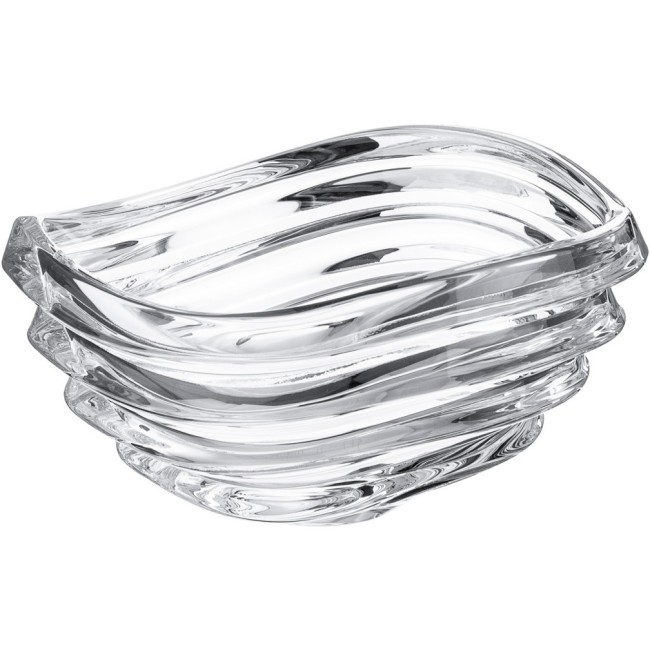 Конфетница с крышкой "wave" 22*16см. высота=20см. CRYSTALITE (669-300)