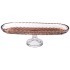 Блюдо на ножке brown, 39x14 см Alegre Glass (337-114)