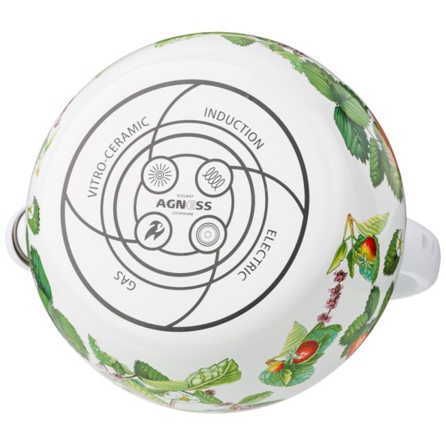 Чайник agness эмалированный со свистком серия "фруктовая корзина", 2,2л, индукционное дно Agness (934-569) Чайник agness эмалированный со свистком серия "фруктовая корзина", 2,2л, индукционное дно Agness (934-569)