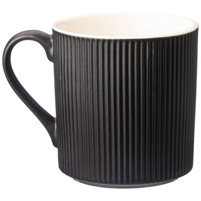 Кружка черная с золотой деталью 360 мл Lefard (756-396)