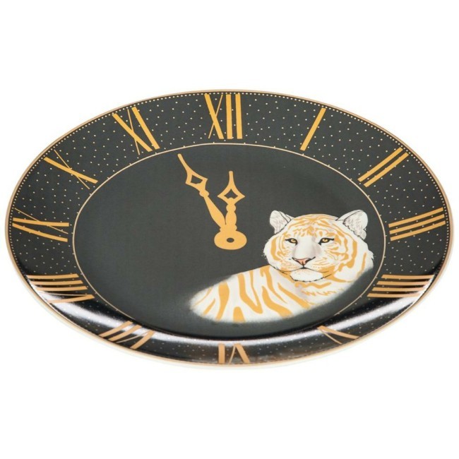 Тарелкa закусочная  lefard "top style" часы 20,5 см серая  Lefard (133-373)