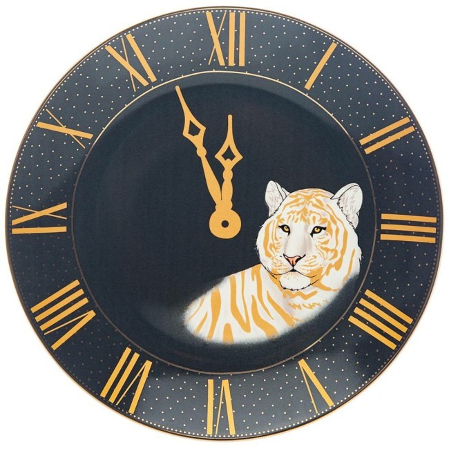 Тарелкa закусочная  lefard "top style" часы 20,5 см серая  Lefard (133-373)