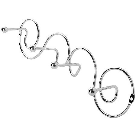 Вешалка - крючок настенная металл (4кр) (1451) Вешалка - крючок настенная металл (4кр) (1451)