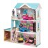 Деревянный кукольный домик "Беатрис Гранд", с мебелью 11 предметов в наборе и с гаражом, для кукол 30 см (PD318-12)