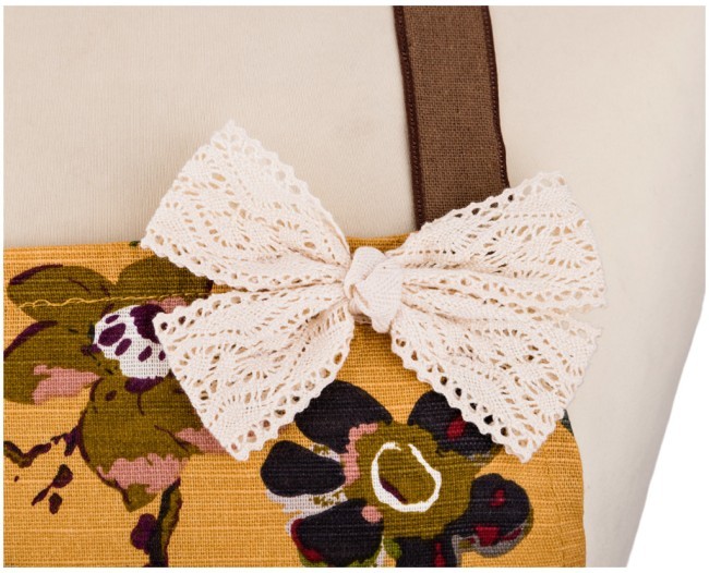 Фартук "магнолия" горчица, 100% хлопок SANTALINO (850-604-7) Фартук "магнолия" горчица, 100% хлопок SANTALINO (850-604-7)