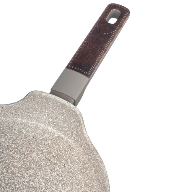 Сковорода блинная с антипригарным покрытием pfluon marble, 22*4,3 см Agness (902-116)