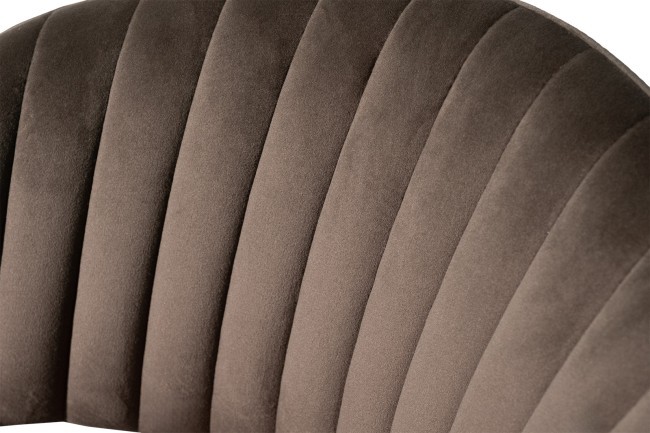 Стул обеденный велюр темно-коричневый 59*56*81см (TT-00015785)