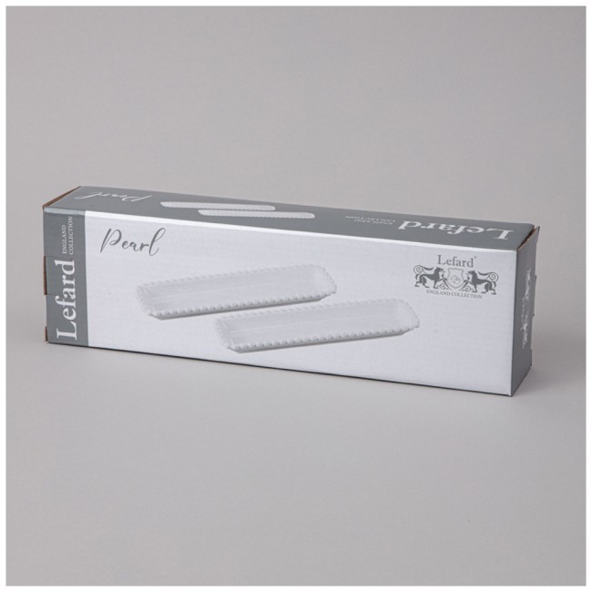 Набор блюд lefard "pearl" прямоуг. 2 шт. 29*7,5*3 см Lefard (761-098) Набор блюд lefard "pearl" прямоуг. 2 шт. 29*7,5*3 см Lefard (761-098)