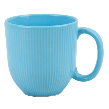 Кружка керамическая 340мл волна ГОЛУБОЙ (KPRI10-BL)