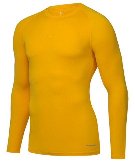 Футболка компрессионная с длинным рукавом JOGEL PerFormDRY Baselayer Tee LS 2, желтый (2117429) Футболка компрессионная с длинным рукавом JOGEL PerFormDRY Baselayer Tee LS 2, желтый (2117429)