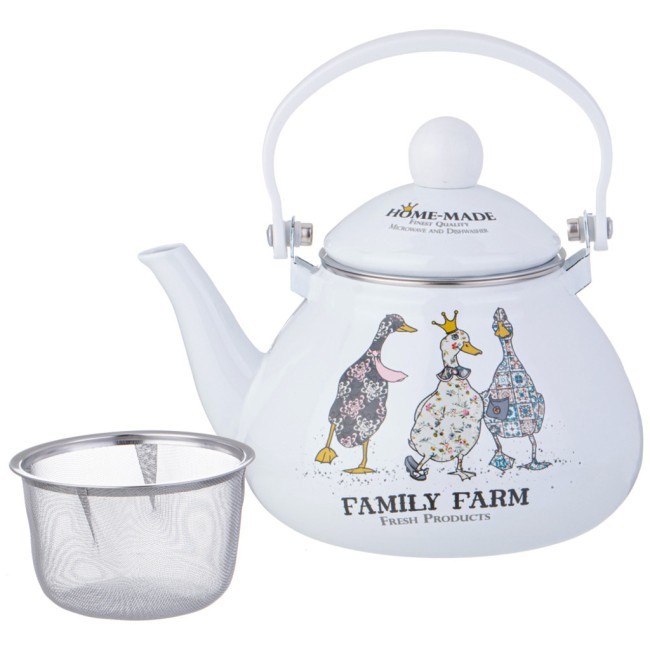 Чайник agness эмалированный серия "family farm", 1,3 л Agness (934-625) Чайник agness эмалированный серия "family farm", 1,3 л Agness (934-625)