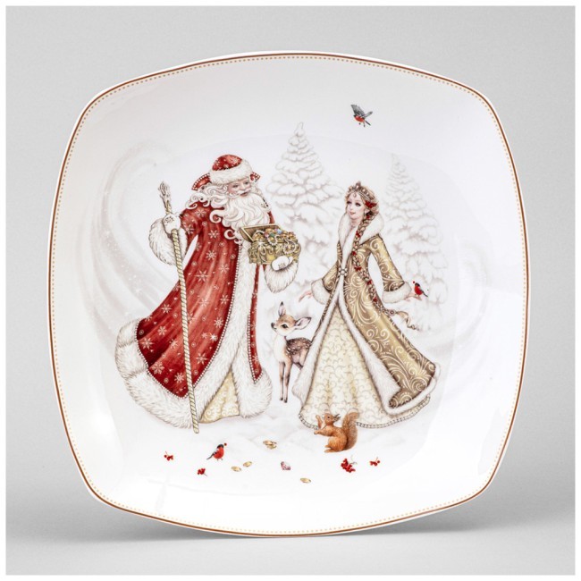 Блюдо lefard "морозко" квадратное 25x4 cm Lefard (85-2047)