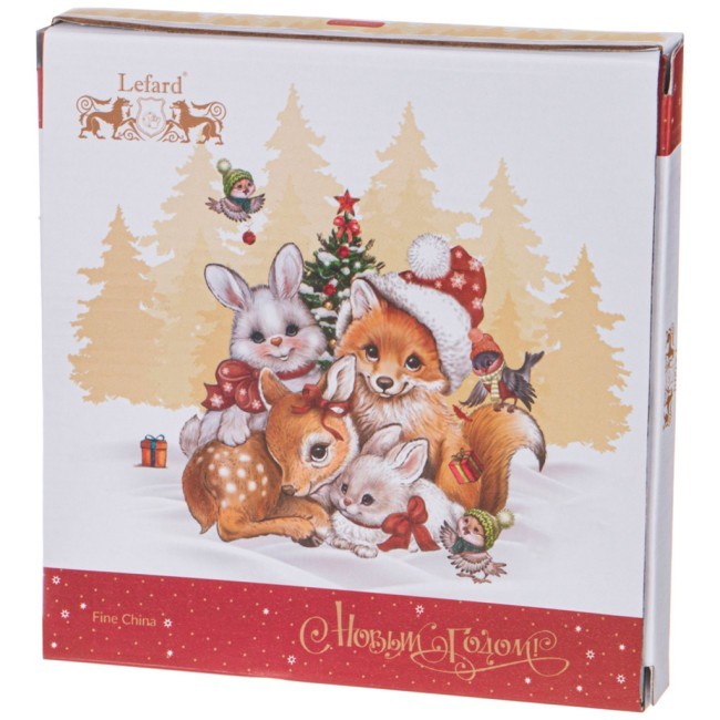 Тарелка закусочная lefard "елка" 19 см красная Lefard (85-1879) Тарелка закусочная lefard "елка" 19 см красная Lefard (85-1879)