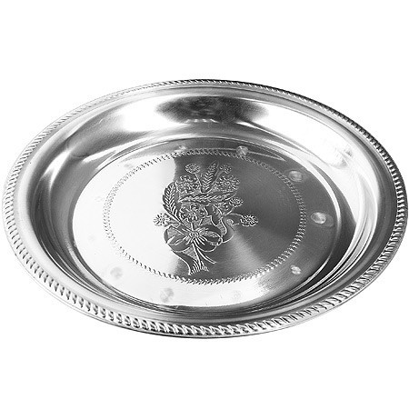 Поднос 40 см круглый нерж МВ (22719)