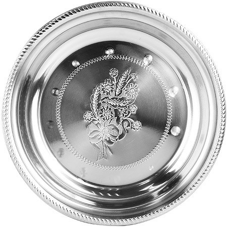 Поднос 40 см круглый нерж МВ (22719)