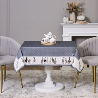 Скатерть "family farm" 110х140см , 100% хлопок, графит , твил, пропитка Lefard (850-747-20) Скатерть "family farm" 110х140см , 100% хлопок, графит , твил, пропитка Lefard (850-747-20)