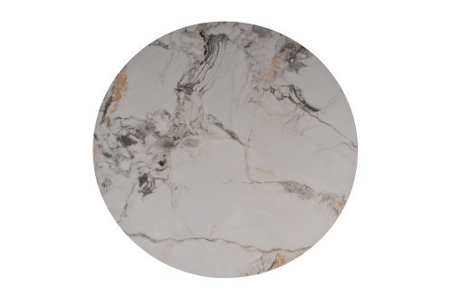 Стол журнальный керамогранит белый d80*35см (TT-00013333)