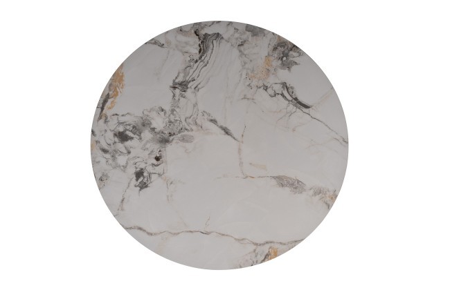 Стол журнальный керамогранит белый d80*35см (TT-00013333)