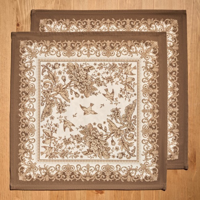 Набор салфеток из 2-х шт "rich garden",40х40см, 100% хлопок ,бежевый ,твил, Lefard (850-754-8) Набор салфеток из 2-х шт "rich garden",40х40см, 100% хлопок ,бежевый ,твил, Lefard (850-754-8)