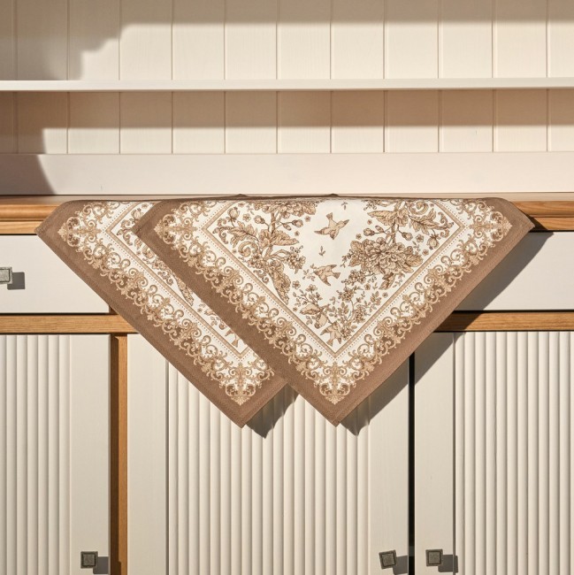 Набор салфеток из 2-х шт "rich garden",40х40см, 100% хлопок ,бежевый ,твил, Lefard (850-754-8) Набор салфеток из 2-х шт "rich garden",40х40см, 100% хлопок ,бежевый ,твил, Lefard (850-754-8)