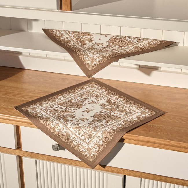 Набор салфеток из 2-х шт "rich garden",40х40см, 100% хлопок ,бежевый ,твил, Lefard (850-754-8) Набор салфеток из 2-х шт "rich garden",40х40см, 100% хлопок ,бежевый ,твил, Lefard (850-754-8)