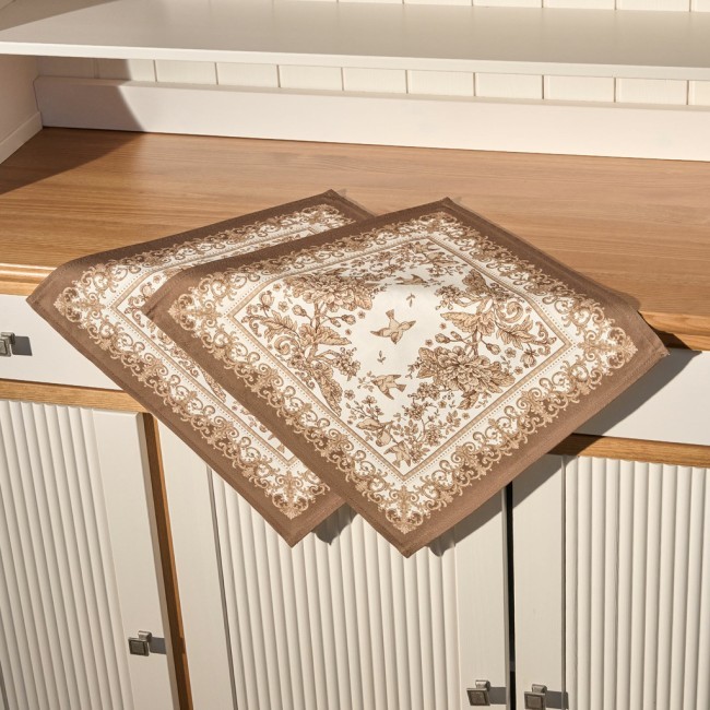 Набор салфеток из 2-х шт "rich garden",40х40см, 100% хлопок ,бежевый ,твил, Lefard (850-754-8) Набор салфеток из 2-х шт "rich garden",40х40см, 100% хлопок ,бежевый ,твил, Lefard (850-754-8)