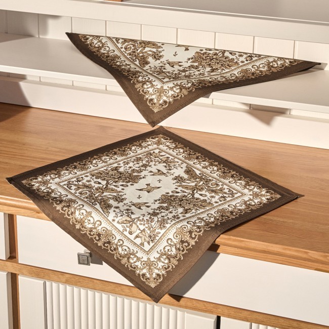 Набор салфеток из 2-х шт "rich garden",40х40см, 100% хлопок ,бежевый ,твил, Lefard (850-754-8) Набор салфеток из 2-х шт "rich garden",40х40см, 100% хлопок ,бежевый ,твил, Lefard (850-754-8)