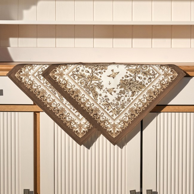 Набор салфеток из 2-х шт "rich garden",40х40см, 100% хлопок ,бежевый ,твил, Lefard (850-754-8) Набор салфеток из 2-х шт "rich garden",40х40см, 100% хлопок ,бежевый ,твил, Lefard (850-754-8)