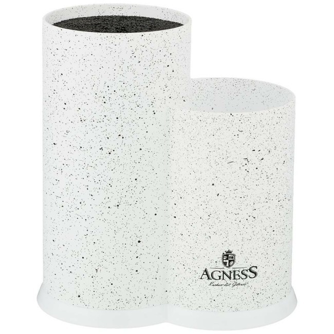 Подставка для ножей agness "арктик" универсальная,20*12*22см Agness (911-683) Подставка для ножей agness "арктик" универсальная,20*12*22см Agness (911-683)