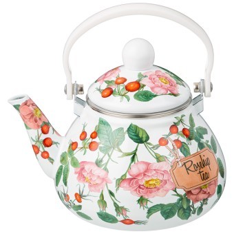Чайник agness эмалированный серия "шиповник", 1,3 л Agness (934-575) Чайник agness эмалированный серия "шиповник", 1,3 л Agness (934-575)