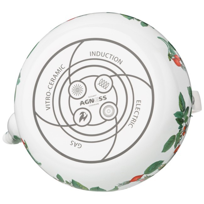 Чайник agness  эмалированный серия "шиповник", 1,3 л Agness (934-575)