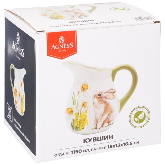 Кувшин agness "sunday" 18*13*16,5 см 1100 мл Agness (358-2206)
