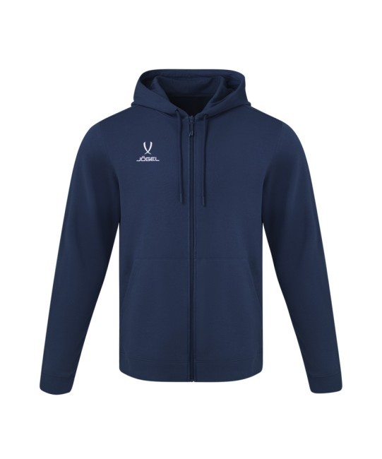 Флисовое худи на молнии JÖGEL ESSENTIAL Cotton Fleece FZ Hoodie, темно-синий (2122088)