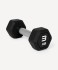Гантель гексагональная Starfit DB-301PRO 3 кг, обрезиненная, черный (2115107)