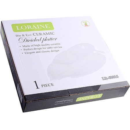 Менажница 4 отдел.,"Листок", фарфор LR (х18) " (60015) Менажница 4 отдел.,"Листок", фарфор LR (х18) " (60015)