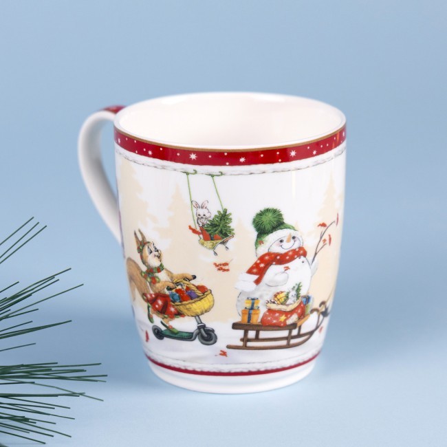 Кружка lefard "с новым годом!" 300 мл красная Lefard (760-780-1)