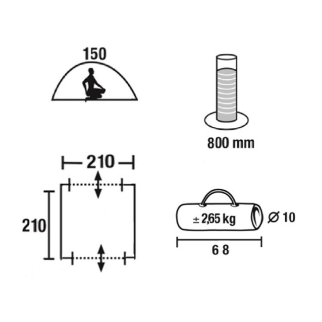 Палатка пляжная Green Glade Malta (53690)
