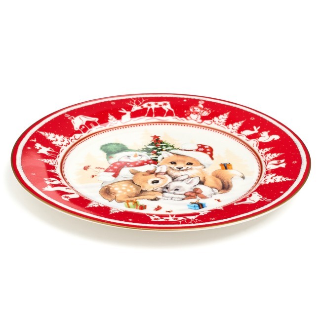 Тарелка закусочная lefard "елка" 19 см красная Lefard (85-1880-1)