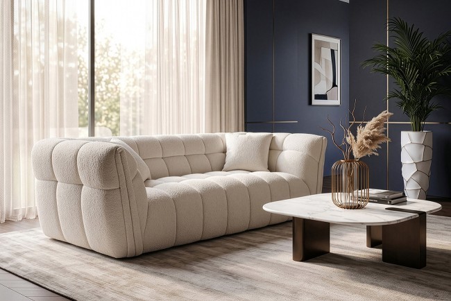 Диван двухместный Прато(GD/Prato) букле экрю Orso-ECRU 204*106**75см (TT-00016705)