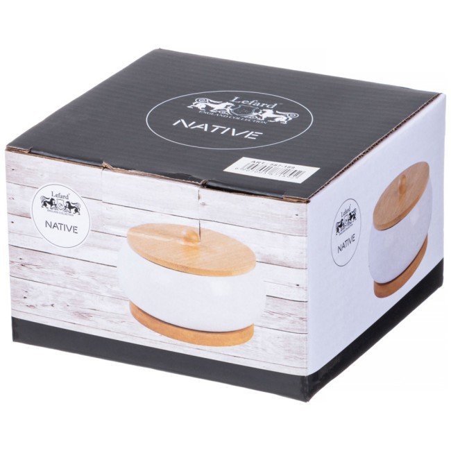 Банка с дерев. крышкой lefard "native" 11,5*8 см на дерев. подставке Lefard (587-189) Банка с дерев. крышкой lefard "native" 11,5*8 см на дерев. подставке Lefard (587-189)