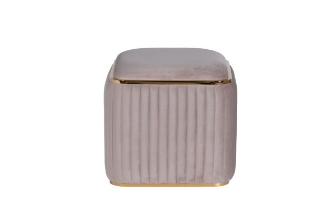 Пуф Glarus, велюр серый 45*45*45 см (TT-00011106)