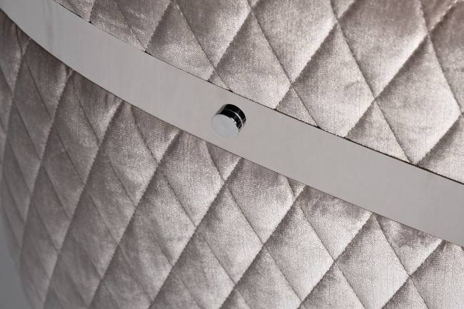 Cтул велюр серый/хром 67*67*80см (TT-00011618)