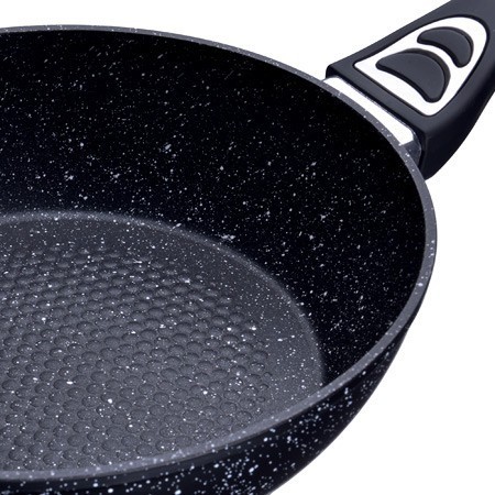 Сковорода-сотейник ВЫСОКИЕ АП мрам/кр 24 см Mayer&Boch (27956)