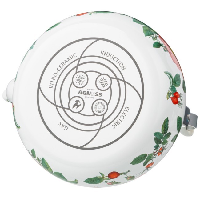 Чайник agness  эмалированный серия "шиповник", 2,5 л Agness (934-576)