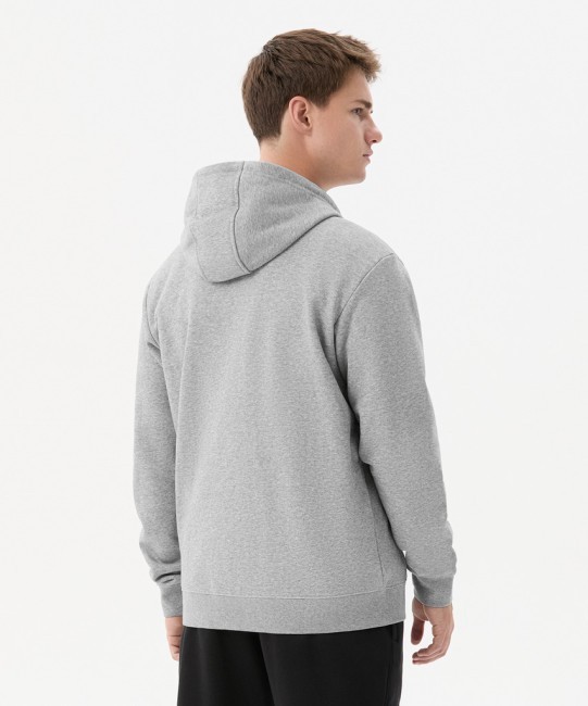 Флисовое худи на молнии JÖGEL ESSENTIAL Cotton Fleece FZ Hoodie, серый меланж (2122116)