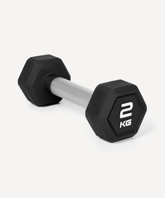 Гантель гексагональная STARFIT DB-301PRO 2 кг, обрезиненная, черный (2115106) Гантель гексагональная STARFIT DB-301PRO 2 кг, обрезиненная, черный (2115106)