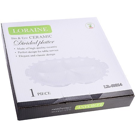 Менажница 4 отдел.,"Корона", фарфор LR (х12) " (60014) Менажница 4 отдел.,"Корона", фарфор LR (х12) " (60014)