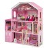 Деревянный кукольный домик "Поместье Розабелла", с мебелью 23 предмета в наборе и с гаражом, для кукол 30 см (PD318-20)